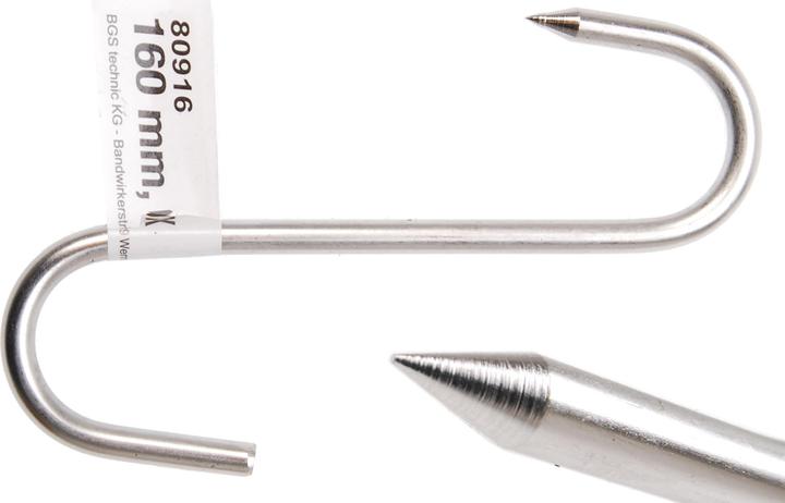 Produktbild BGS Fleischerhaken | Edelstahl | 160 mm