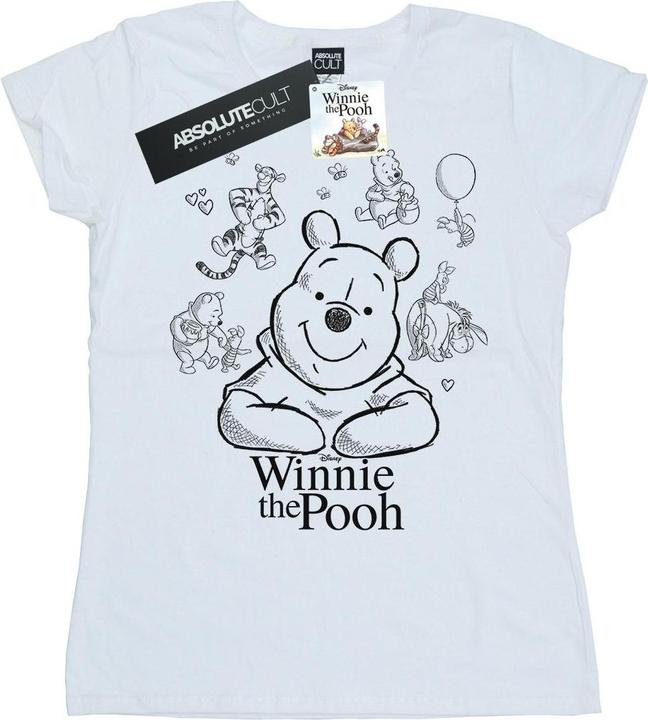 Disney Winnie The Pooh Collage Sketch TShirt (XXL)