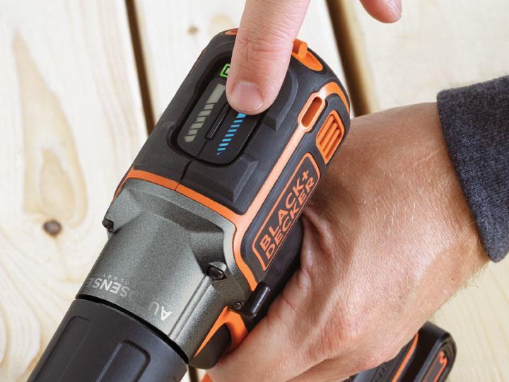 Produktbild Black & Decker 18V AkkuBohrschrauber Autosense, 2 Akku (Akkubetrieb)