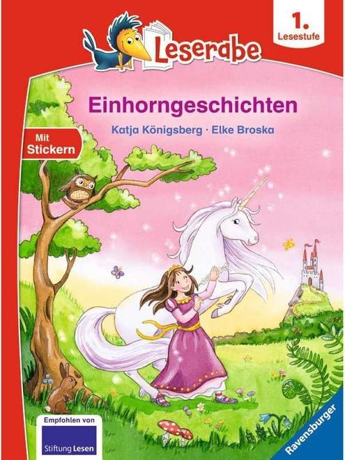 Actual product image Ravensburger Einhorngeschichten - Leserabe ab 1. Klasse - Erstlesebuch für Kinder ab 6 Jahren (German, Katia king mountain, Elke Broska, 2021)