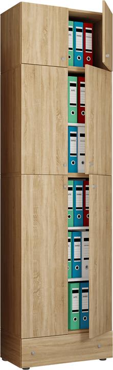 Image du produit VCM Armoire de bureau Armoire à dossiers Lona 5 tiroirs porte (70 x 39 x 240 cm)