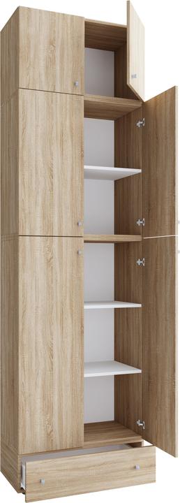 Image du produit VCM Armoire de bureau Armoire à dossiers Lona 5 tiroirs porte (70 x 39 x 240 cm)