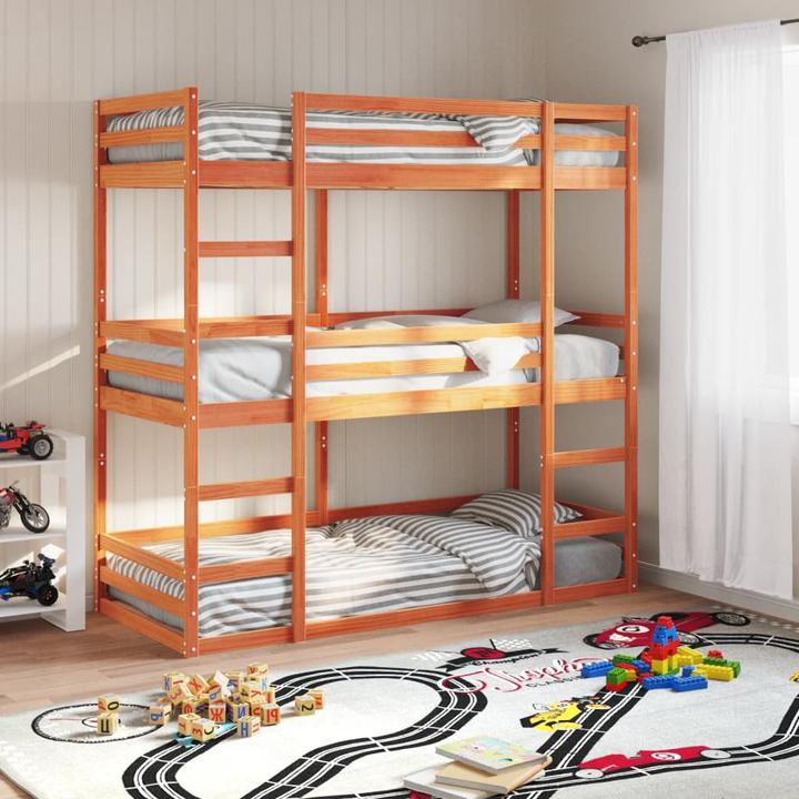 Produktbild VidaXL Dreifach-Etagenbett (90 x 190 cm)
