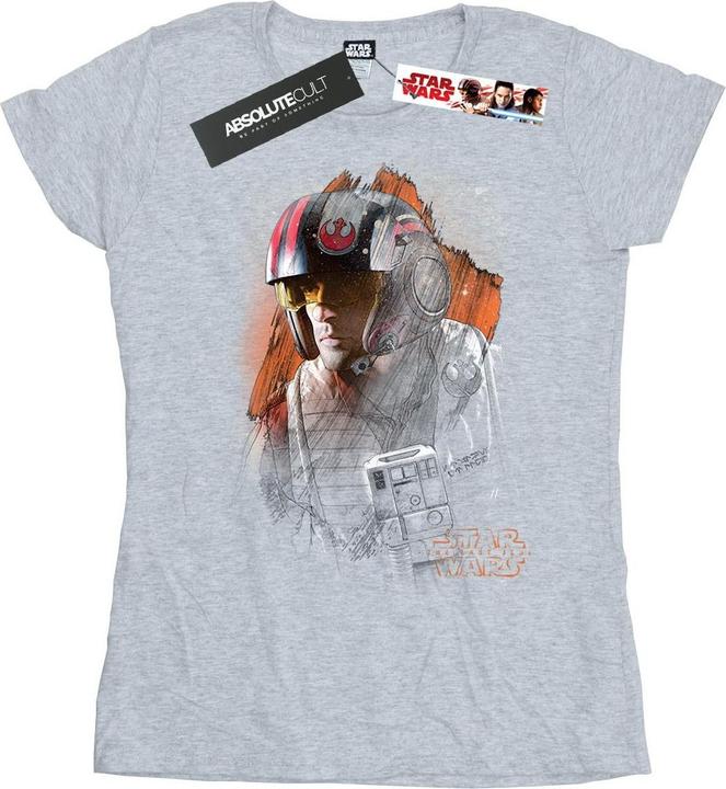 Star Wars The Last Jedi Poe Dameron Brushed TShirt (S)