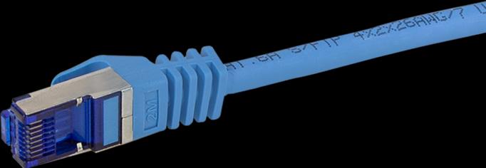 Produktbild LogiLink Patchkabel Ultraflex, Kat.6A, S/FTP, 1,0 m, blau (S/FTP, CAT6a, 1 m)