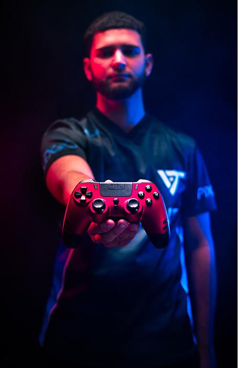 Actual product image Steelplay Slim Pack Wireless Controller Ruby Red Multi (PS4, PC)