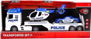 Productafbeelding Rapid wheels Autotransporter politie+auto+helikopter