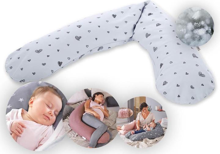 Produktbild Theraline Stillkissen "Das Original" mit Polyester Hohlfaser Füllung inkl. Bezug 190 cm (190 cm)