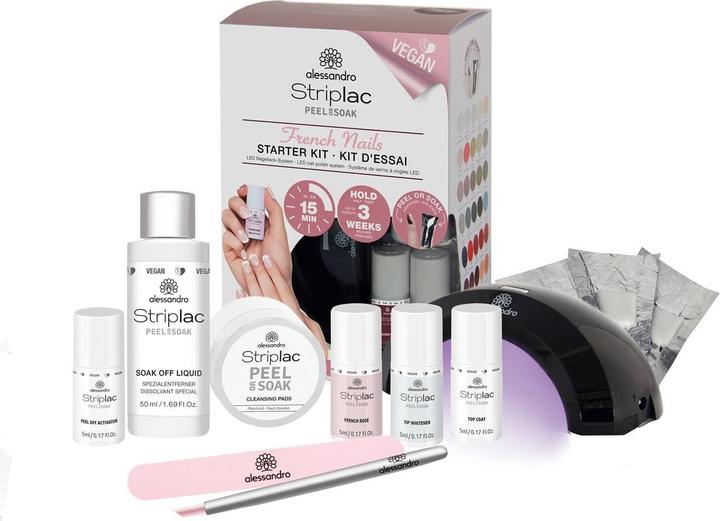 Productafbeelding Alessandro Striplac Peel of Soak French (Transparant, Roze, Wit, Semi-permanente vernis)