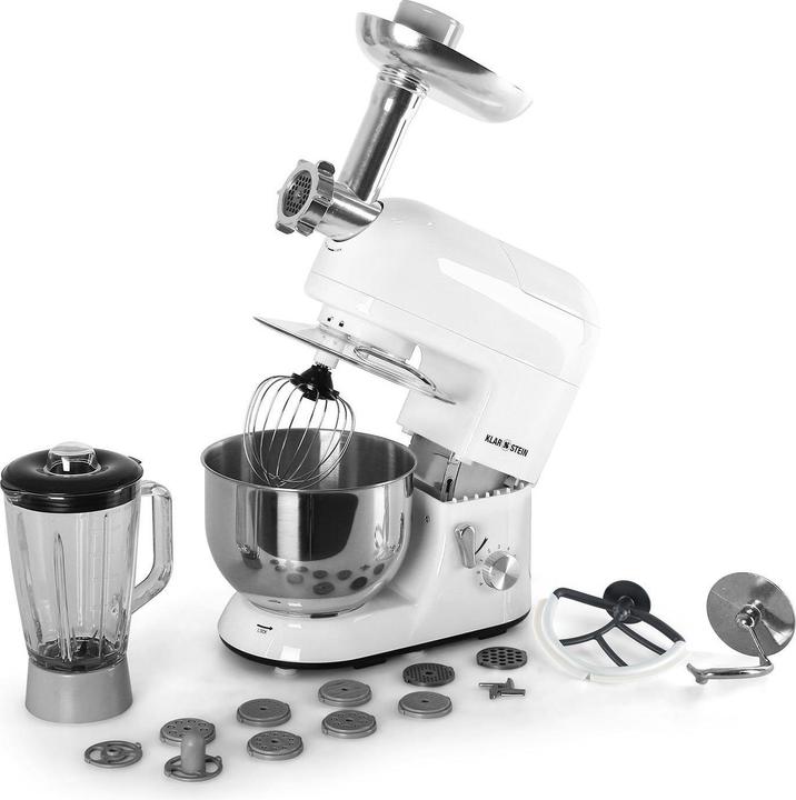 Image du produit Klarstein Lucia Bianca Robot ménager avec hachoir à viande1200W, 5 litres, Blanc (1200 W)