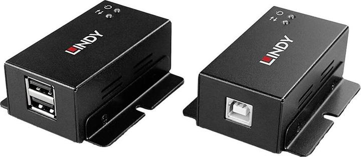 Produktbild Lindy 50m 2 Port USB 2.0 Cat. 6 Extender 50m Verlängerung für 2 USB-Geräte mit bidirektionalem PoC