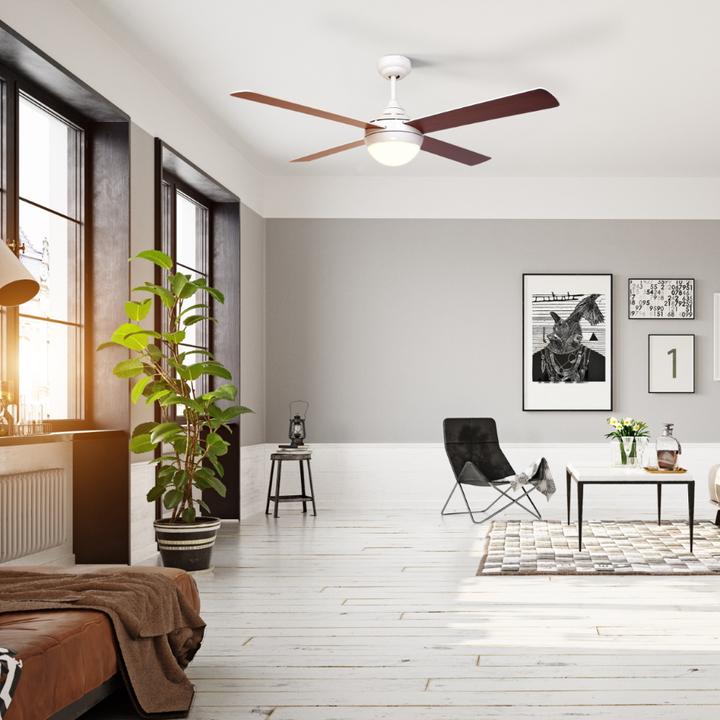 Produktbild Sulion Deckenventilator mit LED Leuchte Baloo+ Ø132cm CCT Weiss mit Fernbedienung (52 dB)