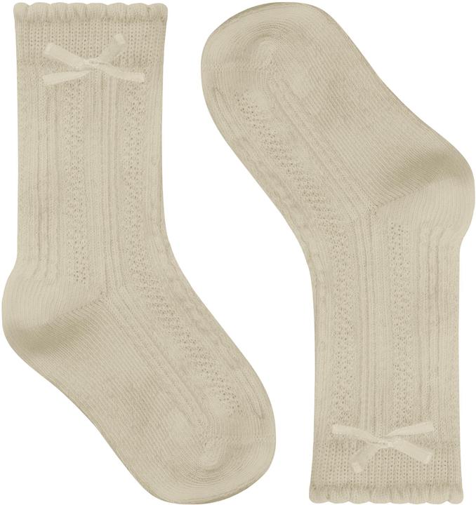 Image du produit Normani 4 paires de chaussettes pour enfants avec noeud - 9591 (paquet de 4, 23 - 26)