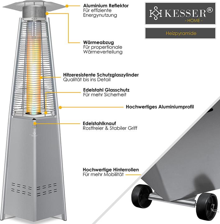 Produktbild Kesser Heizstrahler, Grau