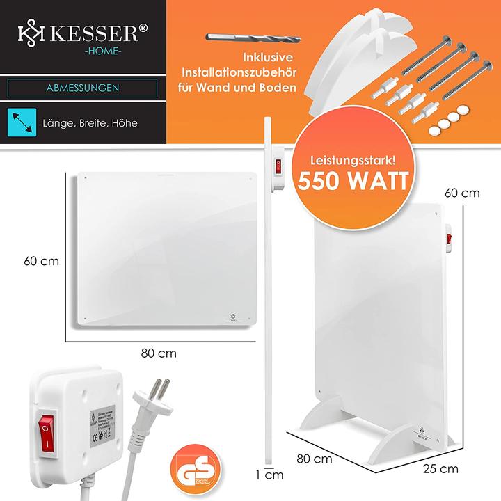 Produktbild Kesser Infrarotheizung, 1x 550 Watt