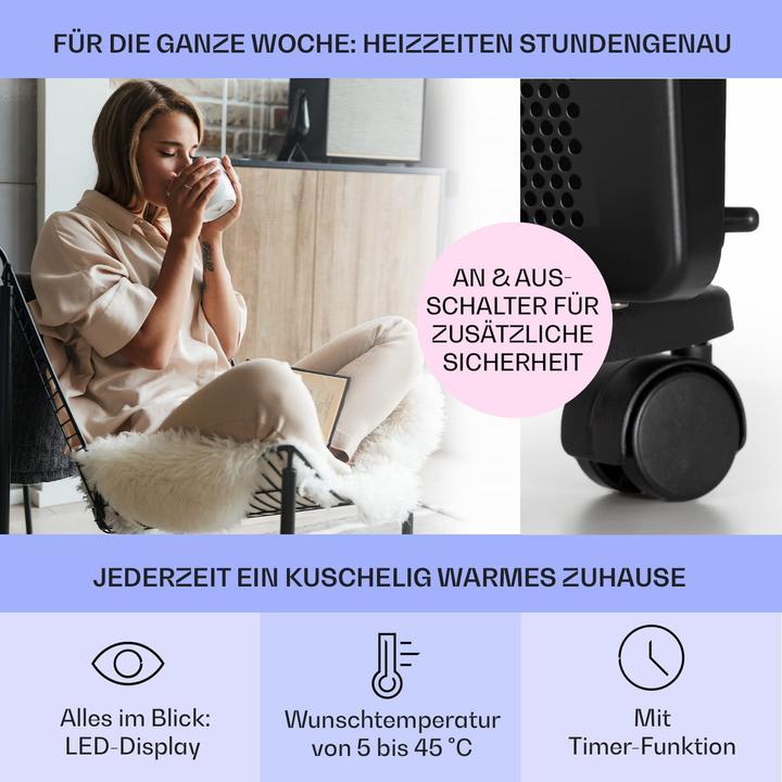 Actual product image Klarstein Heater, 1000 Watt Black (1000 W)
