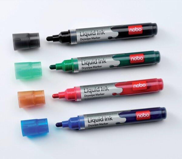 Actual product image Nobo 1902408 Whiteboard marker (Multicoloured, 3 mm, 4 x)
