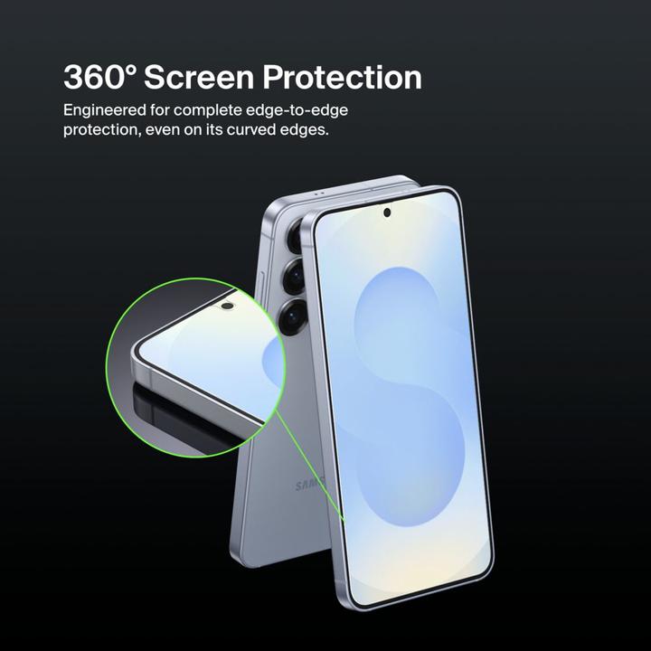 Actual product image Belkin Ovr Glass Eztray Samsung S25 (1 Piece, Samsung Galaxy S25, Samsung Galaxy S25+, Samsung Galaxy S25 Ultra)