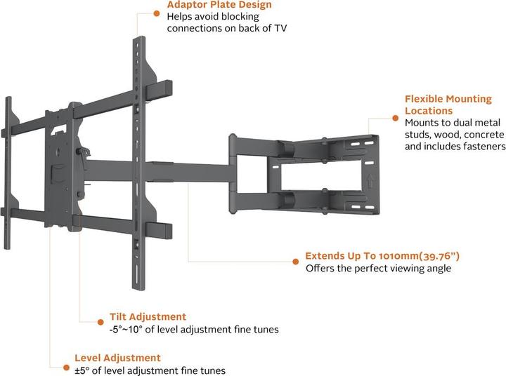 Produktbild Multibrackets 6539 (Wand, 75", 40 kg)