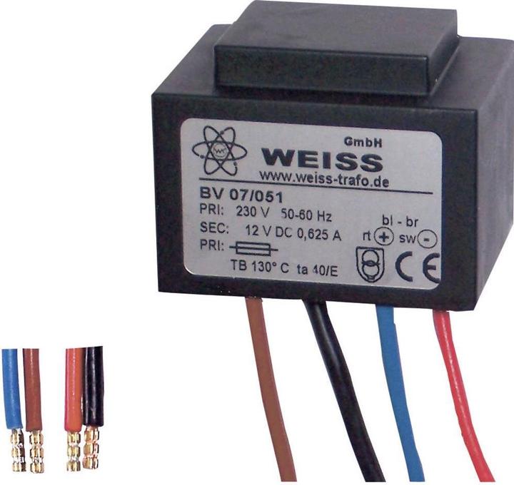 Weiss Elektrotechnik Kompaktnetzteil Transformator mit eingebauter Gleichrichtung und Glättung