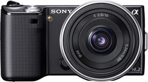 Actual product image Sony NEX-5A, 14 MP, 7fps, FullHD Movies, 16mm KIT, Black