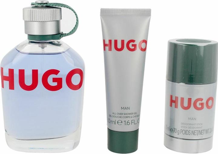 Actual product image Hugo Boss Hugo Man Eau De Toilette Spray 125ml Set 3 Pieces (Eau de toilette, 125 ml)