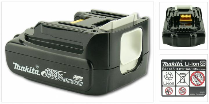 Produktbild Makita BL 1415 14,4V - 1,3Ah Li-Ion AKKU 194558-0 (14.4 V)