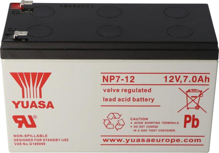 Immagine prodotto Yuasa Akku NP7-12 Akku NPW36-12, mit 4,8mm Kontakten (12 V, 7 Ah)