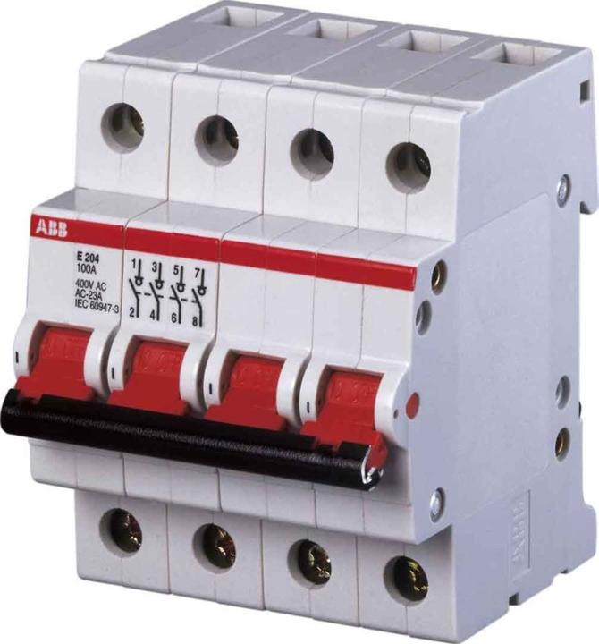 Actual product image ABB STOTZ-KONTAKT Main switch 63A 4p. gr E204/63G