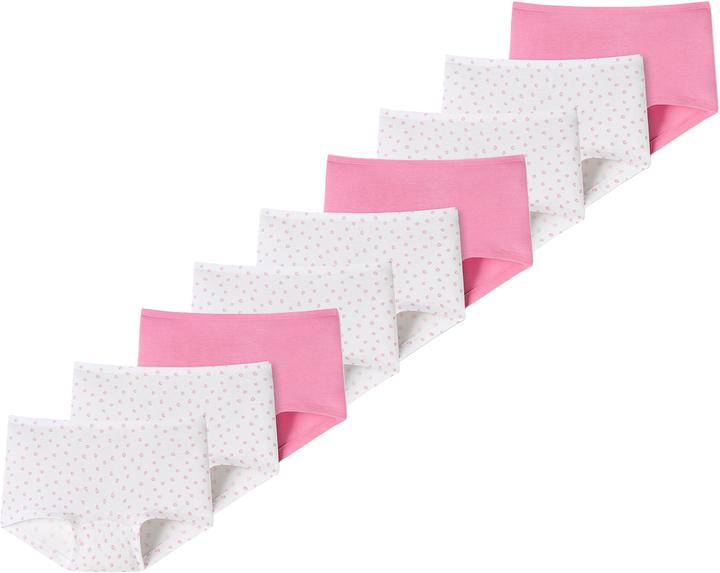 Immagine prodotto Schiesser Confezione da 9 pantaloncini da bambina in cotone organico 95/5 (104, confezione da 9)