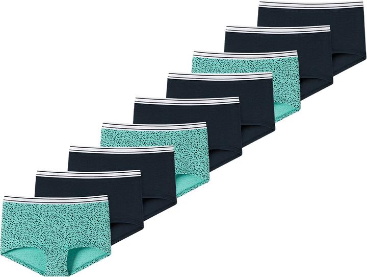 Immagine prodotto Schiesser 9 confezioni di pantaloncini in cotone organico 95/5 per ragazze adolescenti (140, confezione da 9)
