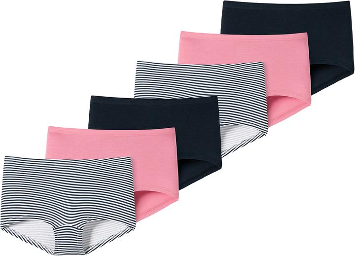 Immagine prodotto Schiesser Confezione da 6 pantaloncini in cotone biologico 95/5 per ragazze adolescenti (152, confezione da 6)