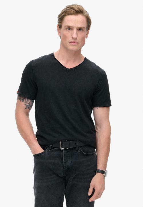Actual product image Superdry Raw Edge Slub V T Shirt (3XL)