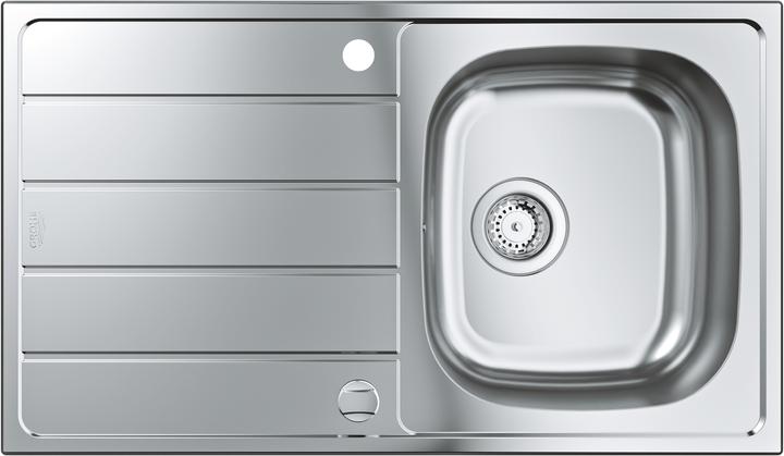 Productafbeelding Grohe K200 roestvrijstalen spoelbak met afdruiprek (Aanrecht, 50 cm, 86 cm)
