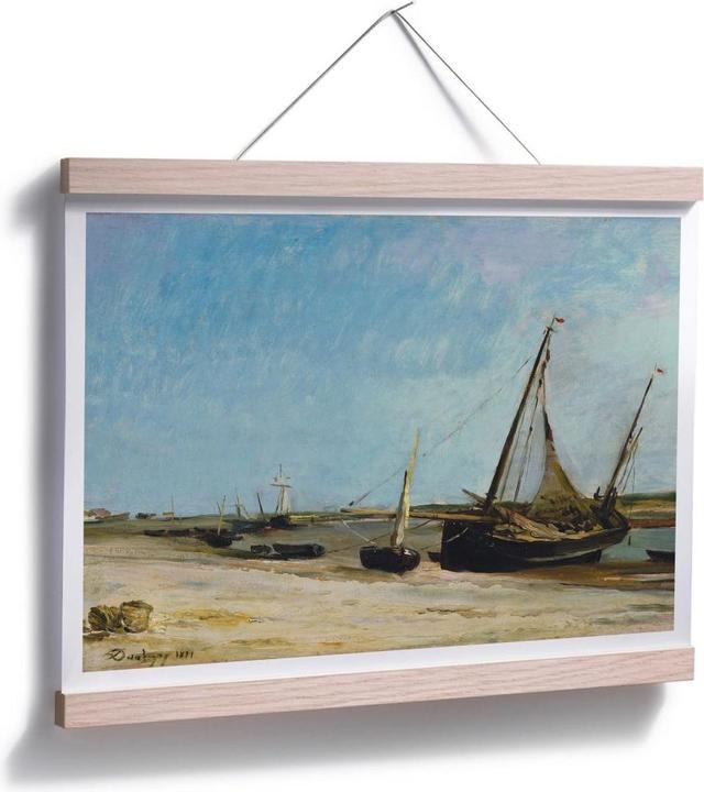 Produktbild Trenddeko Boote am Strand von Ètaples (30 x 24 cm)