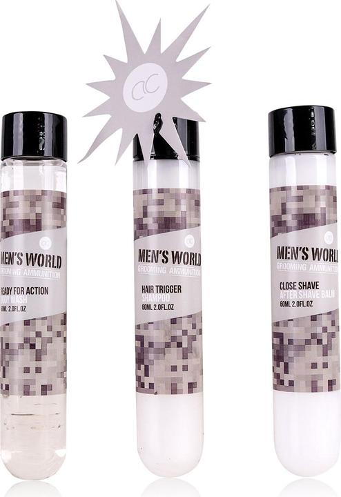 Immagine prodotto Accentra Set da bagno MEN'S WORLD in stick dynamite, include 60ml di Body Wash, 60ml di Shampoo, 60ml di (Set di manicure)