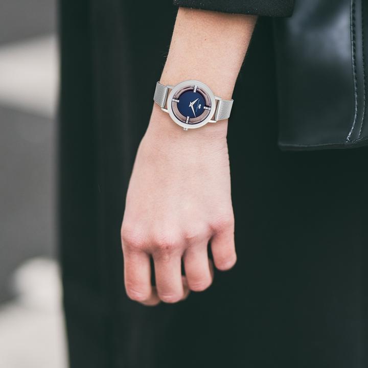 Actual product image Ladies Quartz Watch Lucrezia Stainless Steel Silver - 33682 (Analogue wristwatch, 36 mm)