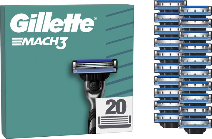 Actual product image Gillette Mach3 Systemklingen 20er Ersatzklingen (20 x)