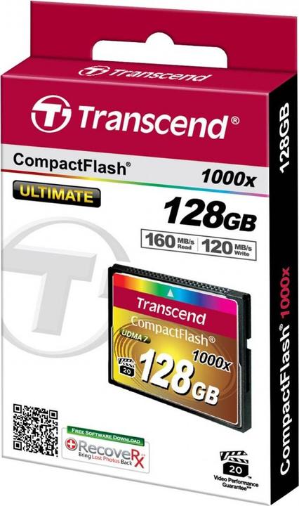 Produktbild Transcend CompactFlash Premium Card (128 GB, CF)