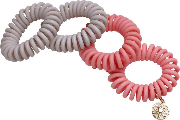 Immagine prodotto Trisa Corpo Mente e Anima Spirale Scrunchie Yoga Rosa 4 cm (Elastico per capelli)
