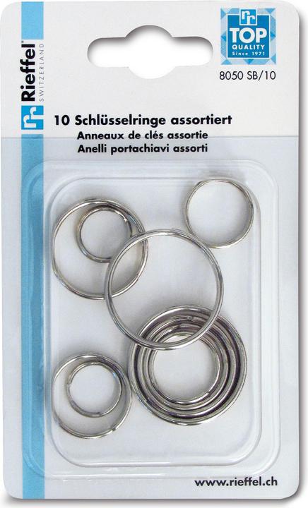 Actual product image Rieffel Key rings assorted 8050 SB/10 ASS.