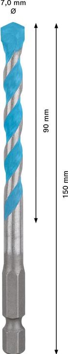 Produktbild Bosch Professional Zubehör EXPERT HEX-9 MultiConstruction Bohrer, 7 x 90 x 150 mm (7 mm)