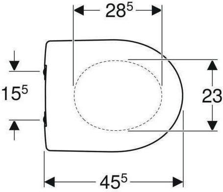 Image du produit Geberit Siège WC Renova Neu blanc 573015000