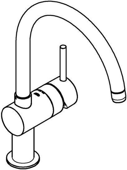 Produktbild Grohe Kchenarmatur mit Einhebelmischer Minta supersteel matt 32917