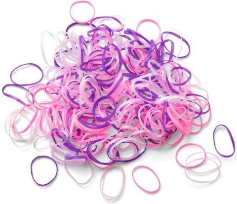 Trisa Mini Rasta hair elastics ila-pink-purple 10 mm 250 pcs. (Hair tie)