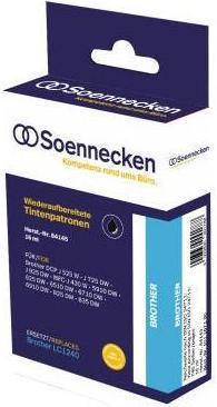 Produktbild Soennecken Tintenpatrone 84145 wie Brother LC1240BK schwarz - Tintenpatrone - Schwarz (BK)