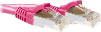 Produktbild Pink 1 meter LSZH SFTP CAT6A patch cable snagless with RJ45 connectors (S/FTP, CAT6a, 1 m)