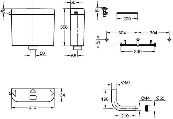 Grohe Splkasten white 37791