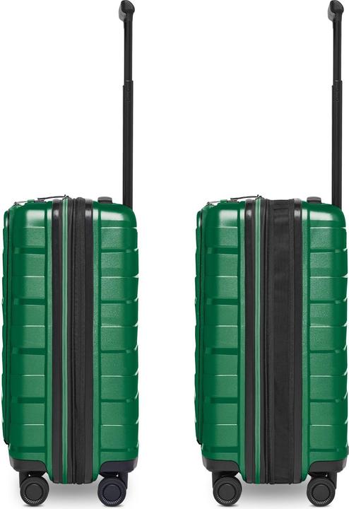 Actual product image Bergpfeil Travel 4 Rollen Kabinentrolley 55 cm Laptopfach mit Dehnfalte (46 l)