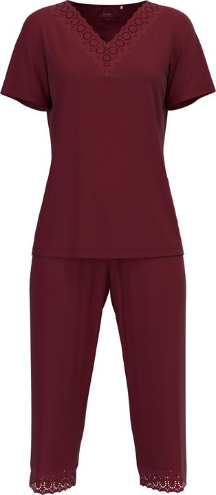 Calida Pyjama "Glamorous Nights" kirschrot